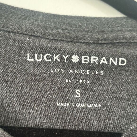Lucky Brand Men's Gray Logo T-Shirt Size Small - Picture 2 of 4